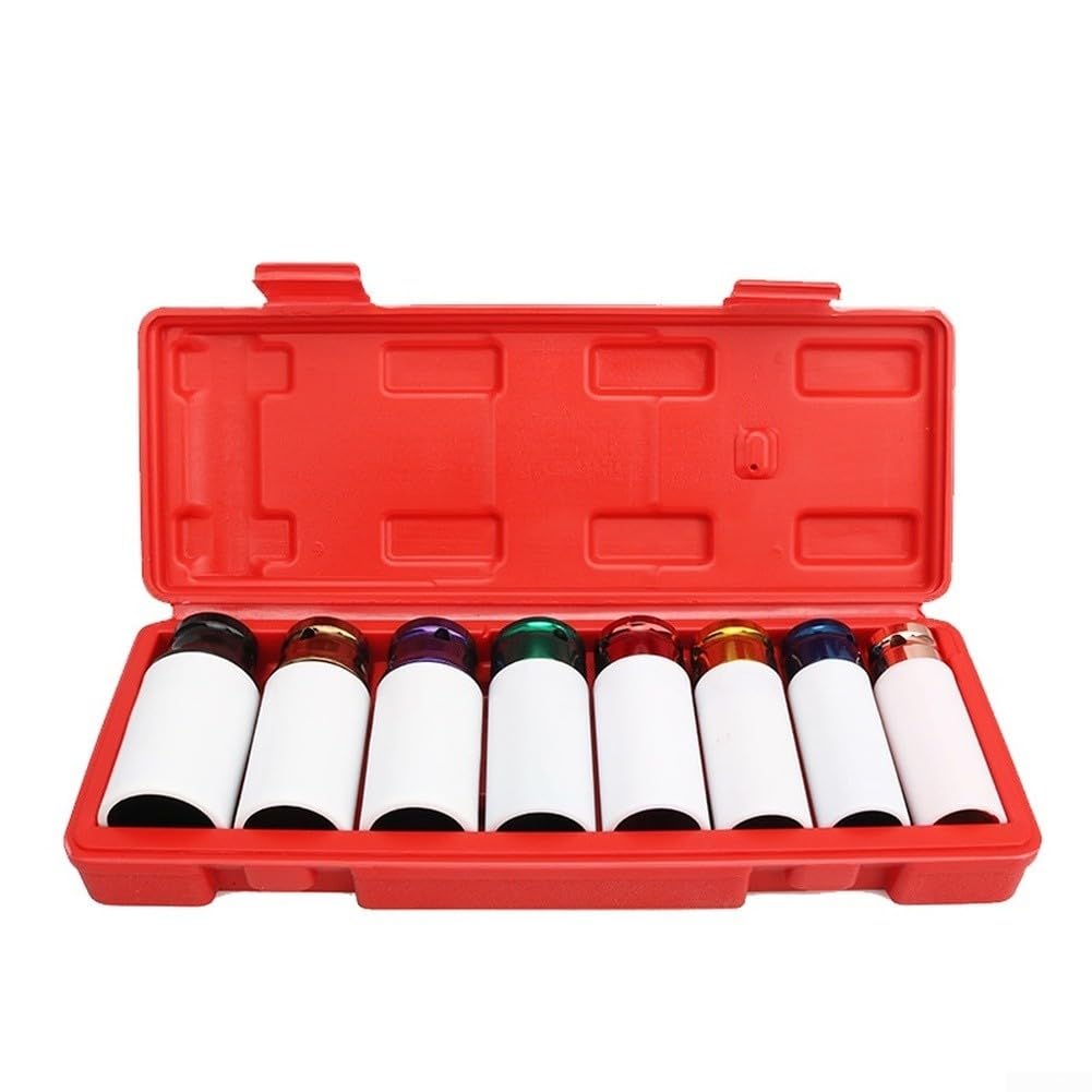 Set Chiavi per impatto Lunghe 8pz 15-27mm con Protezioni Set