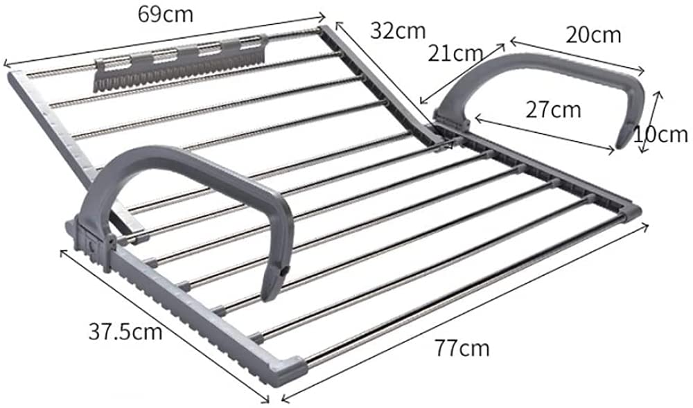 Stendibiancheria da balcone, ringhiera, finestra, termosifone, stendibiancheria, piccola