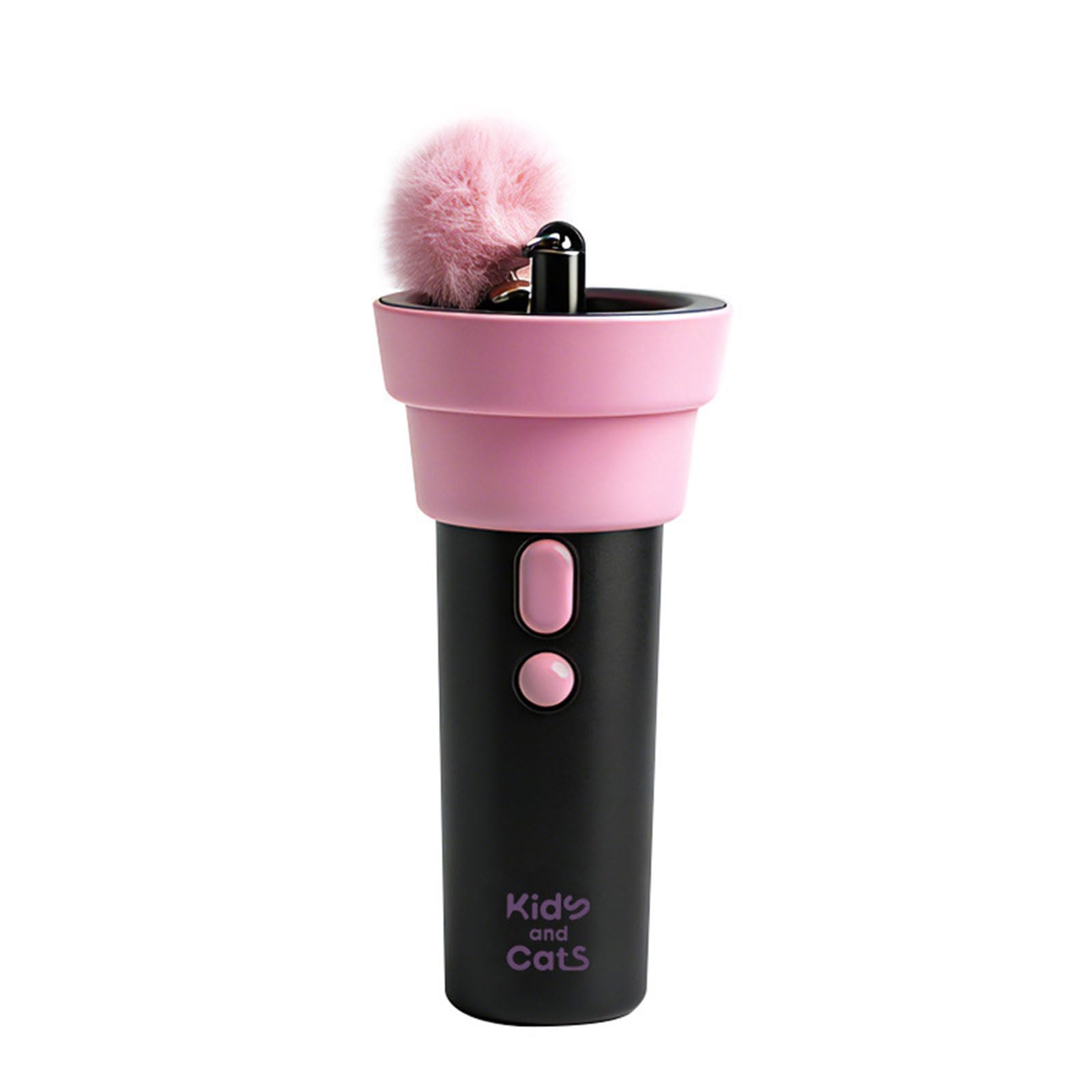 Jouet automatique pour chat avec fonction rétractable et tête remplaçable pour un jeu interactif