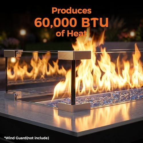 BALI OUTDOORS 42 inch Propane Fire Pit Patio - 1