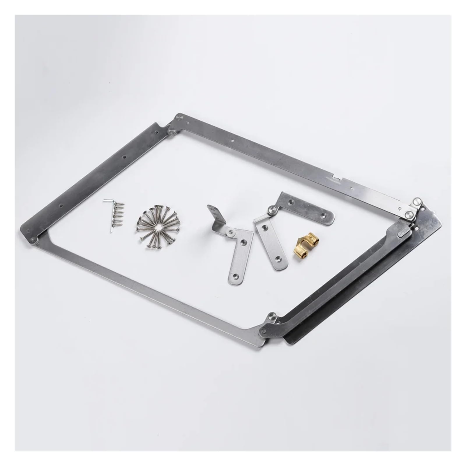 CXFCIHFT 180 degree double folding door system accessories hardware(Silver)