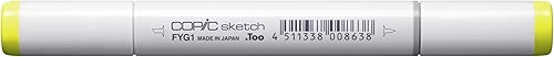 Miniatura 3 de COPIC Marcador de boceto FYG1 Amarillo Fluorescente Verde