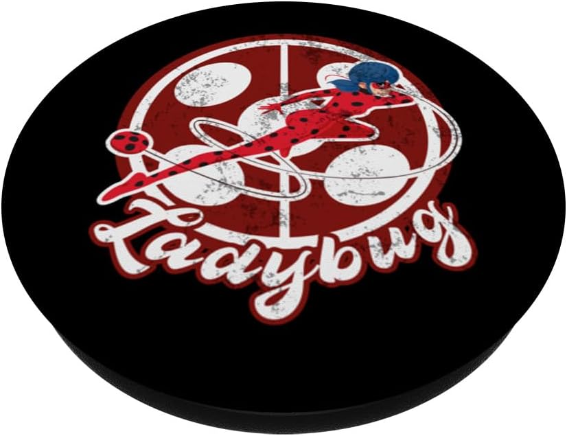 Miraculous Ladybug Vintage Collection with Ladybug icon PopSockets Adhesive PopGrip