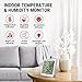 ThermoPro TP53 Digital Hygrometer Indoor Thermometer for Home, Temperature Humidity Sensor with Comfort Indicator & Max Min Records, Backlight Display Room Thermometer Humidity Meter, LCD