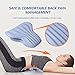 Back Stretcher for Back Pain Relief, Spine Stretcher Back Massager Equipment Lower Back Stretching Cushion, Chronic Lumbar Support Pillow Lumbar Stretcher Helps with Spinal Stenosis Herniated Disc Sciatica Nerve