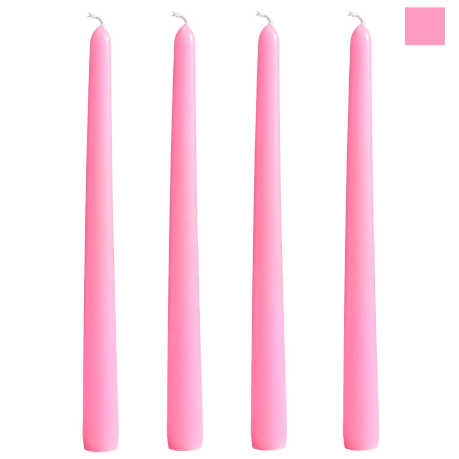Lot De 4 Bougies Coniques Orange 25,4 Cm - Sans Goutte Ni Fumée - Pour Dîners, Mariages, Noël, Halloween - Longue Durée - 9