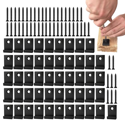 Sujetadores de terraza para solucionar tablas sueltas mediante tornillos de fijación pesada