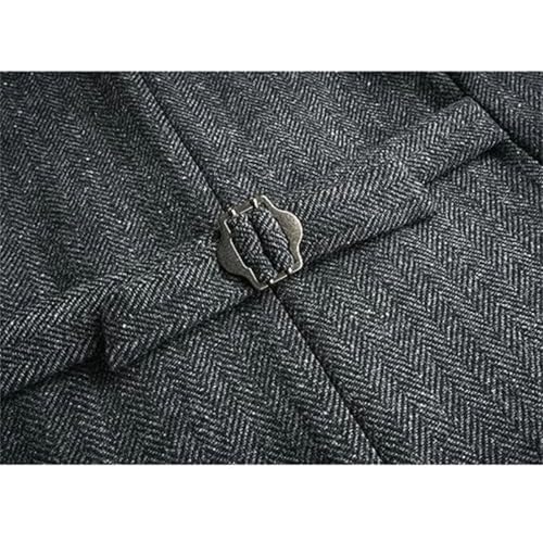 Mens Vintage Dress Vest for Men Double Breasted Blend Groomsmen Waistcoat For Wedding Banquet4