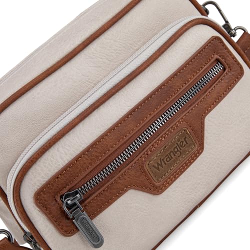 Image of Wrangler Crossbody Bag for Women Multi Pocket Crossover Bag Shoulder Pursea with Adjustable Strap