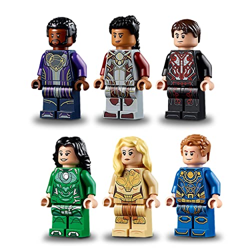 Marvel L'Ascesa di Domo, Navicella Spaziale dal Film sugli Eterni,Giocattolo da Costruire con 6 Minifigure dei Supereoi e 2 Deviant, Idee Regalo, Giochi per Bambini e Bambine da 8 Anni 76156 - Lego - Immagine 4