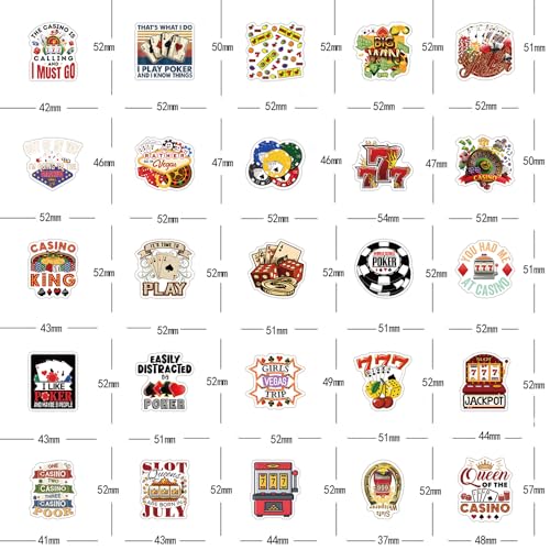 Accessoires de divertissement casino autocollants pour soirées - 4