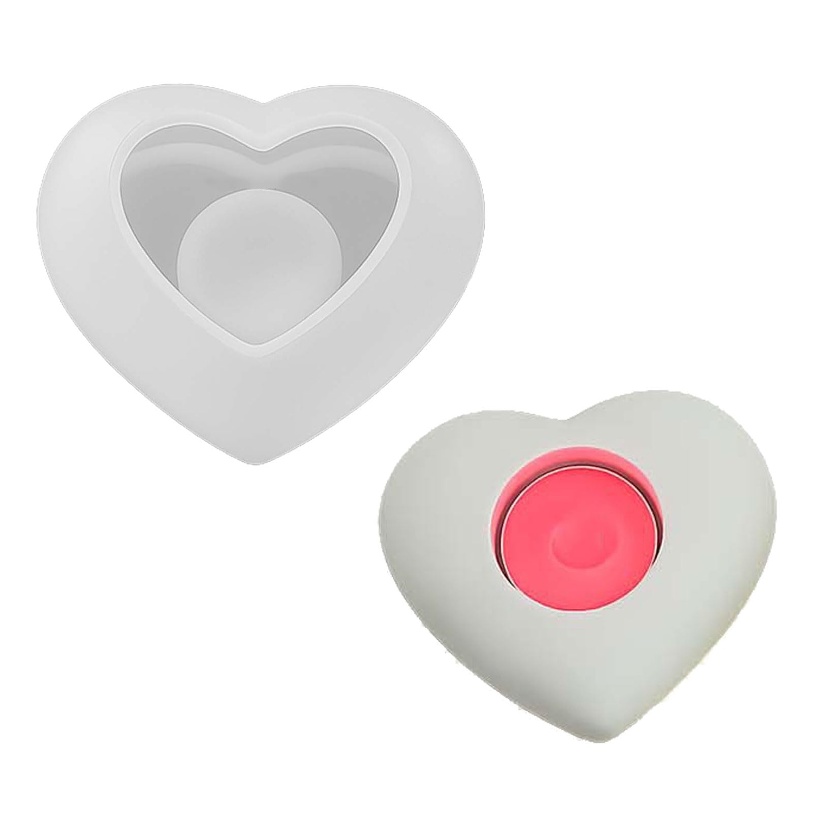 Buxuaaaa Multiple Use Silicone Cast Set with Heart Solar Designs for Artisanal Waxlights Soaps Rosin Productions Easy Demolding Plan Release Rosin Craft Molds