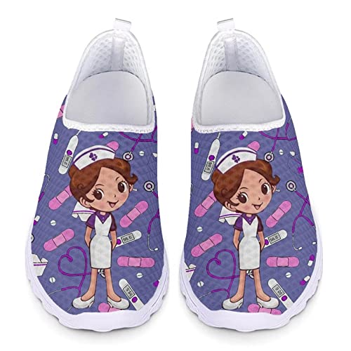 Mocassins en maille pour infirmière et marche active en été