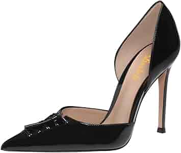 【 】★パンプス★ Women's Lenott Pointy Toe Pumps Amazon.com | miss left Women Patent Leather Pointed Toe