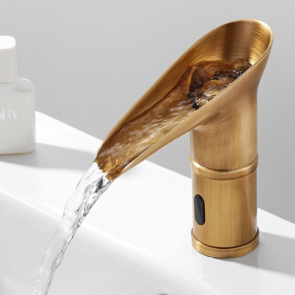 Robinet - DC - Cascade à Capteur Infrarouge - Laiton - Sans Contact - Économie d'eau