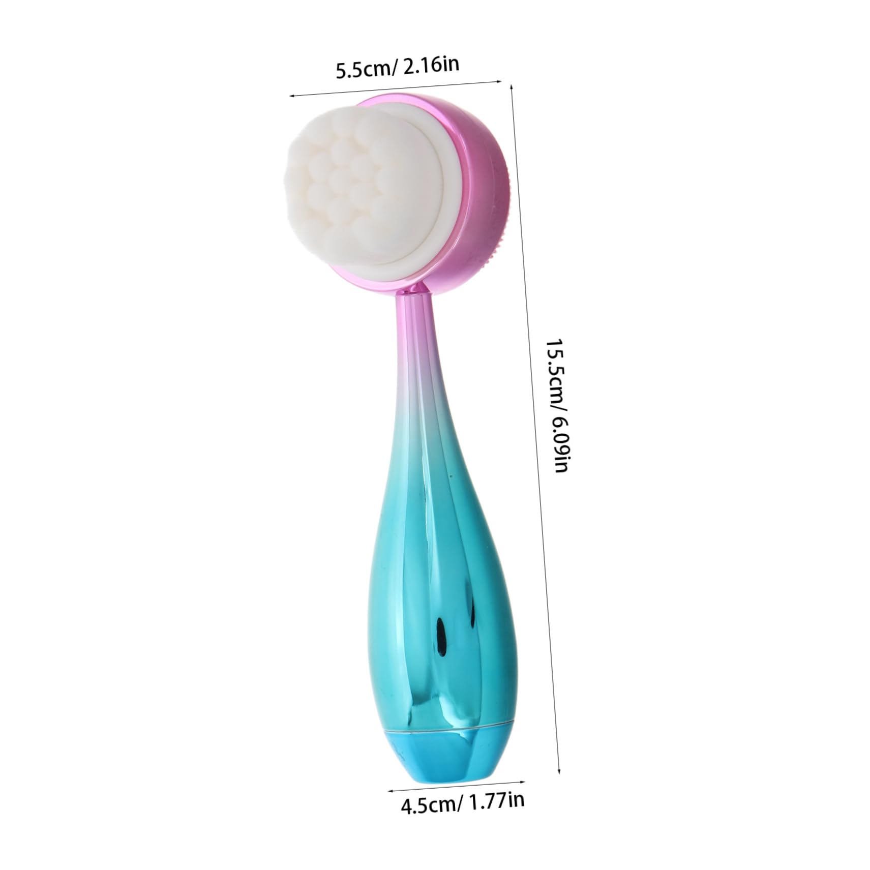 WEKADRIN Dual-Sided Face Brush Facial Cleansing Brush Face Scrubber for Men Facial Scrubber