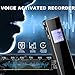 Digital Voice Recorder, Retround Mini Voice Activated Recorder 16GB with Playback for Lectures Meetings, Class, Interviews, Dual Microphone One Step Recording Rechargeable Lossless Stereo HD