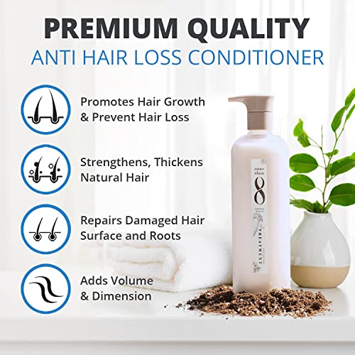 Morethan8 Anti Hair Loss And Hair Growth Conditioner With Matsutake Stem Cell Extract - 480Ml Hair Conditioner - Hair Loss Treatments For Women And Men - For All Types And Color Of Hair #TOP1