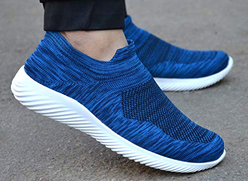 Image of Aadi Mens Aadi Men's Blue & White Mesh Outdoor Casual ShoesSneaker