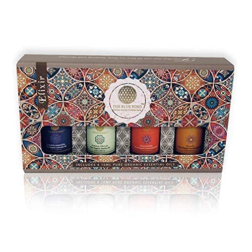 The Blue Pond- Elixir Luxury Gift Set of 4 curated Pure Organic Essential Oils- Lavender, Jasmine, Carrot Seed & Frankincense-image-38