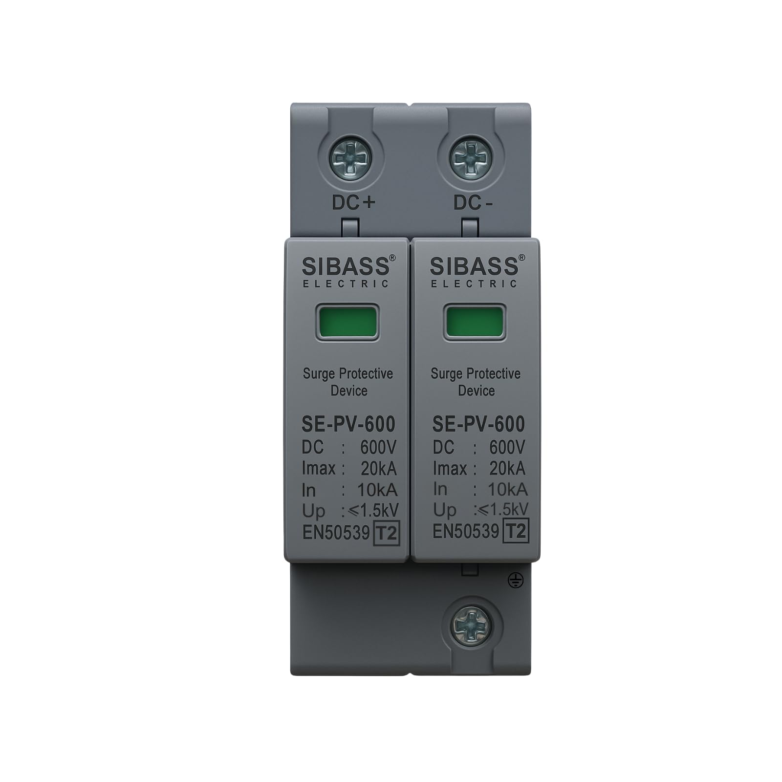 Daystar Solar Sibass-Electric DC SPD 600V 2 Pole Surge Protection Device (SE-PE-600)-image-20