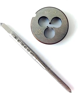 M2.2×0.45mm HSS Metric Tap and Die Set ， Thread Tap and Round Thread Die Right Hand HSS Taper