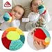 Fehn Rasselball bunt – Greif-Spielball mit Materialmix & Rassel zum Werfen, Greifen, Rollen – fördert Babys motorische Fähigkeiten – für Baby und Kleinkinder ab 0+ Monaten