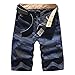 Produktbild MLKUP Elastic Men's Fresh Twill Loose Version Reißverschluss Summer Camouflage Tooling Kurz geschnittene Hosen Große Loose Casual Shorts Herren Militäruniform Multi-Pocket Middle Pants Herre