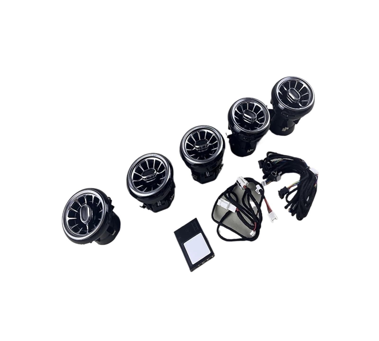 Front Rear Ambient Air Vent with Ambient Light Compatible with Turbine Compatible with Mercedes Benz A/CLA Class W177 2019-2022 Atmosphere Lamp(Front Vent)