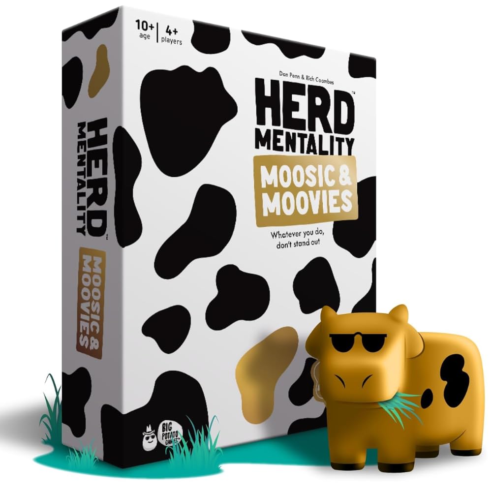 Big Potato Herd Mentality Moovies & Moosic Jeu de société | Amusant pour toute la famille