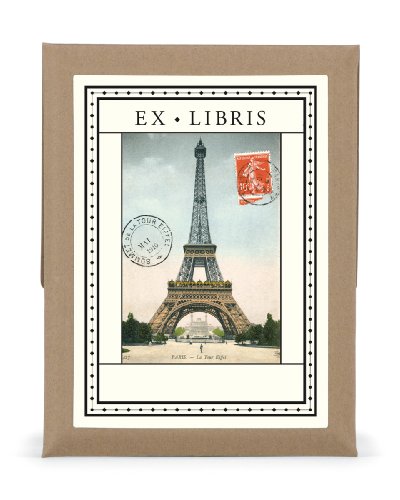 Cavallini 18-Pack Eiffel Tower Bookplates