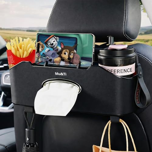 Mu&Ti Back Seat Car Organizer,4+2 in 1 Multifunctional Car...