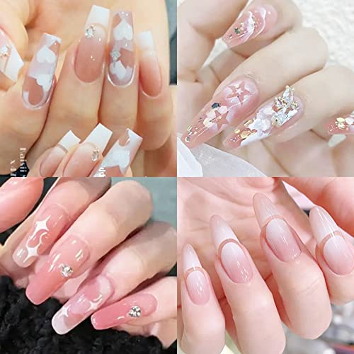 Coerni Adesivos de unhas aerógrafos estênceis de unhas ponta francesa borboleta estrela coração linh