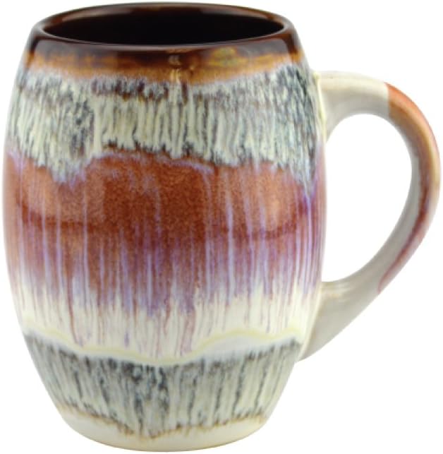 Ceramic Coffee Mugs Set of 4, Large 20 oz, Microwave Safe Glazed Unique Sturdy Kitchen Decor Modern Cups, Best Oversized Mug Gifts