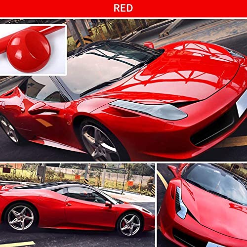 Image of HOME13 Red Glossy Vinyl Wrap Sheet for Car & Bike Self Adhesive Vinyl Wrap Sticker & Decal Roll Film for Car Vehicle and Motorcycle (12x60 Inches, Red Glossy)