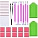 Produktbild Kasoul 29tlg DIY 5D Diamond Painting Werkzeug Set, Crystal Strass Kreuzstich Stickerei Malerei Zubehör Stifte Zubehör mit Stift, Pinzette, Kleber, Kunststoffschale
