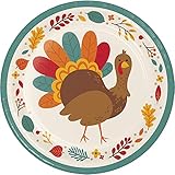 Thanksgiving Turkey Paper Plates, 24 ct