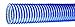 Kuriyama 2020-200X100 Tigerflex 2020 Series Heavy Duty Food Grade Polyurethane Fabric Reinforced Material Handling Hose with Grounding Wire, 2" x 100