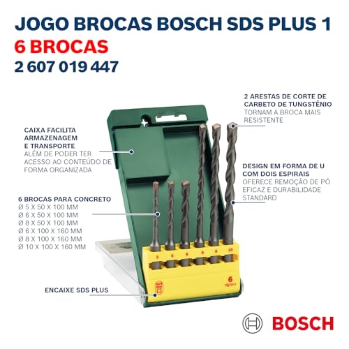 Coffret Forets Bosch 2 607 019 447 – SDS-Plus 6 Pièces - vue 8