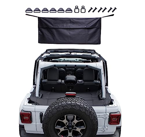 Image of GPCA Cargo Cover for Jeep Wrangler 2018-2026, JL 4-Door Softtop Reversible