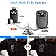 BOBLOV N9 Mini Body Kameras, 64GB Full HD 1296P Body Mount Kamera Klein Tragbare Nachtsicht Polizei Body Kamera für täglichen Schutz oder Outdoor Reisen kleinste Körper (64GB Card Included)