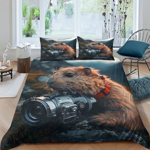 Housse de couette fermeture éclair marmotte pour simplifier le lit double