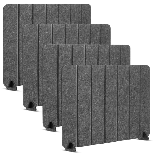 4 Pack Felt Desk Privacy Panels 16 x 24 in