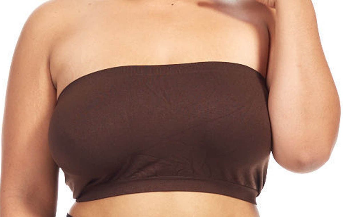 Plus Size Bandeau Tube Bra - Seamless! Many Colors! FITS 1X-2X-3X