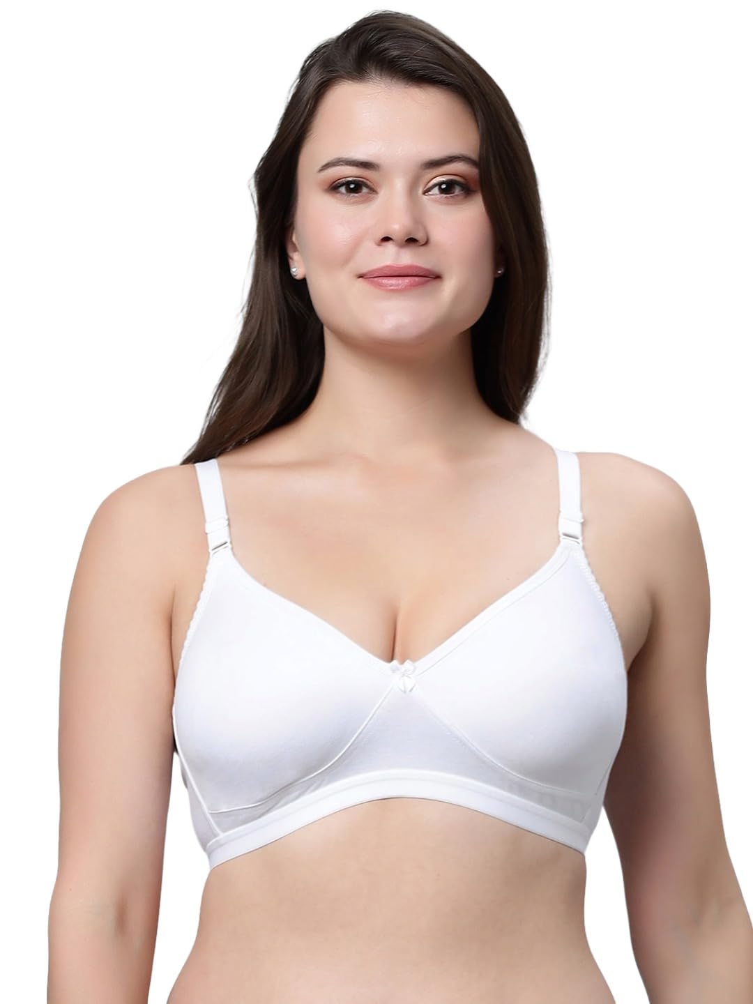 kavya Women Pack of 1 Plus Size Full Coverage Non Wired Non Padded Cotton T-Shirt Bra-picture-14