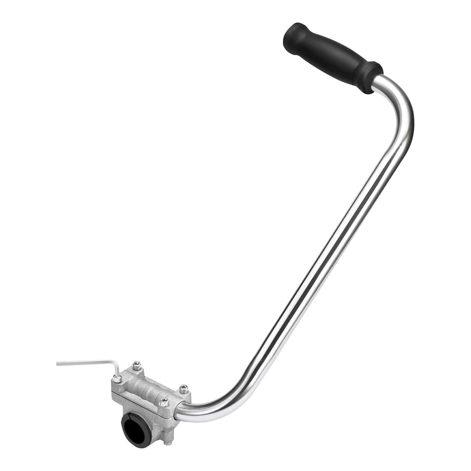 GLANSI Lawn Mower Auxiliary Handle, String Trimmer Handle Grip, Stainless Steel Weedd Eater Handle Extension, Lawn Trimmer Handle Grip for Extended Mowing and Edging Trimmer