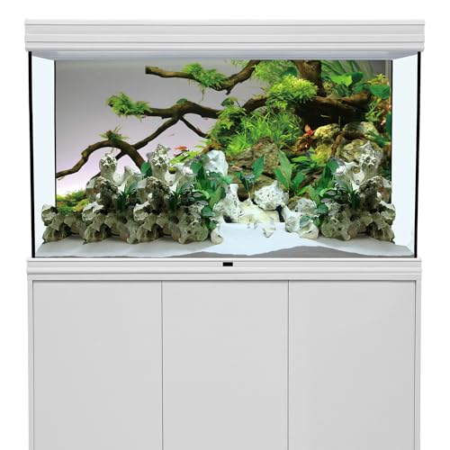 MIRRORANG 76x46cm Stones Branches Aquarium Background River Bed & Lake Aquarium Vinyl Background Aquatic Plant Fish Tank Background - Image 2