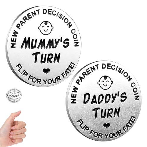 Funny Decision Coin for New Parents, Baby Gifts, Gifts for Expecting Dad, Expecting Dad Gifts, New Parents Decision Coin, For New Mum Dad, Newborn Baby Gifts