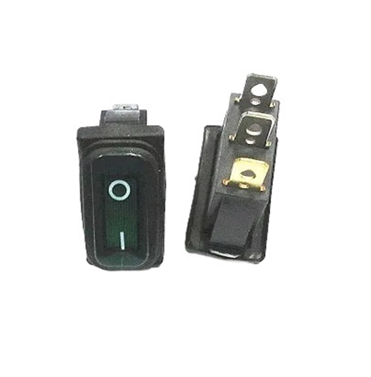 AUOQKQUT 1PC green KCD3 3pin ON/OFF 15A 250V / 20A 125V AC Light Power Switch High Current Rocker
