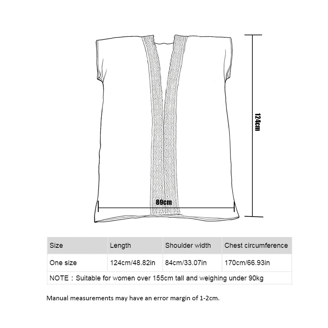 Copricostume Donna Mare Lungo Kimono Spiaggia Respirante Cardigan Estivo Elegante Caftano Bikini Copri
